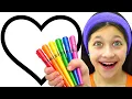 Angel is Painting Valentine s Art Learn Colors Toddler Learning