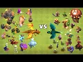 Super Troops vs Normal Troops - Clash of Clans