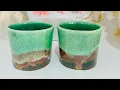 Pottery Kiln Opening-NEW Glazes beautiful glaze combinations - all glaze combinations shared