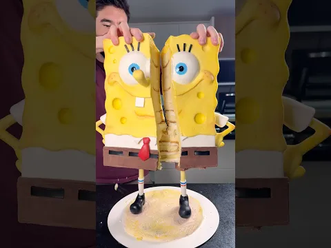 BOLO BOB ESPONJA 🍍 COMENTA DESAFIOS #cake #bobesponja #joaodoce