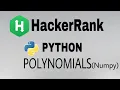 Polynomials Hackerrank Python Solution English Explanation