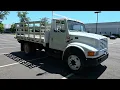 4K Review 2000 International 4700 Stake Body Truck 7 3L Diesel Virtual Test-Drive Walk-around