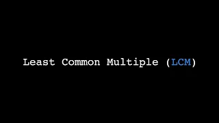 Least Common Multiple LCM learn JavaScript expert level