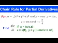07a - Chain Rule for Partial Derivatives 1 of Multivariable Functions