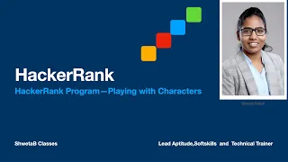 HackerRank C Program - Playing with Characters Shweta Babali