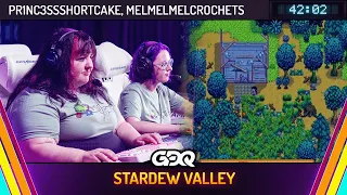 Stardew Valley by Pr1nc3ssShortcake and MelMelMelCrochets in 42 02 - Summer Games Done Quick 2026