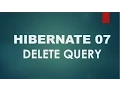 Hibernate - 07