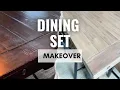 Transforming My Old And Dark Furniture Into A Beautiful And Brighter Dining Table Set