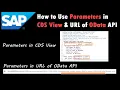 SAP Using Parameters in CDS View URL of OData API