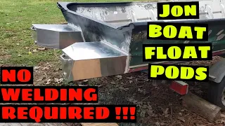 Easy Jon Boat Float Pods NO WELDING REQUIRED