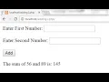 HTML FORM SIMPLE ADDITION USING PHP SCRIPT PHP TO ADD TWO NUMBERS USING HTML FORM