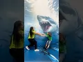 CUIDADO O TUBARÃO VAI TE PEGAR 😮🦈 #tiarutedavi #tiarute #davi