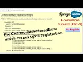 Django Oscar E-commerce Tutorial - Fix ConnectionRefusedError which comes upon registration Part-9
