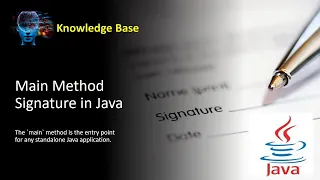 Java main Method Explained Signature Syntax Variations