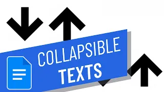 How to Collapse Texts in google docs