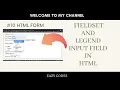 HTML Forms - Fieldset legend input field