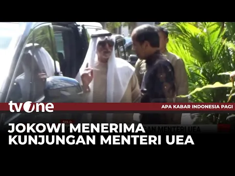 Momen Menteri UEA Sheikh Nahyan Bertamu ke Kediaman Jokowi