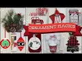ORNAMENT HACKS Creating FABULOUS Christmas Decor from DOLLAR TREE DOLLAR GENERAL Ornaments