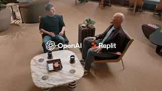 Amjad Masad and Sam Altman Replit Free Mode powered by OpenAI GPT-5 6 Luna