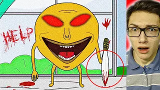 КОЛОБОК УБИЙЦА В ИГРЕ ЖУТКАЯ ИГРА КОЛОБОК EXE анимация Мульт пародия Реакция Я Кеша 