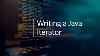Writing a Java class that implements the Iterator interface