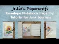 Envelope Notebook Page Flip Tutorial for Junk Journals