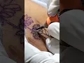 minimal flower on ankle