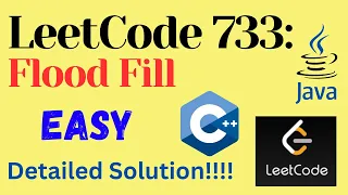 LeetCode 733 Flood Fill EASY C JAVA Detailed Solution