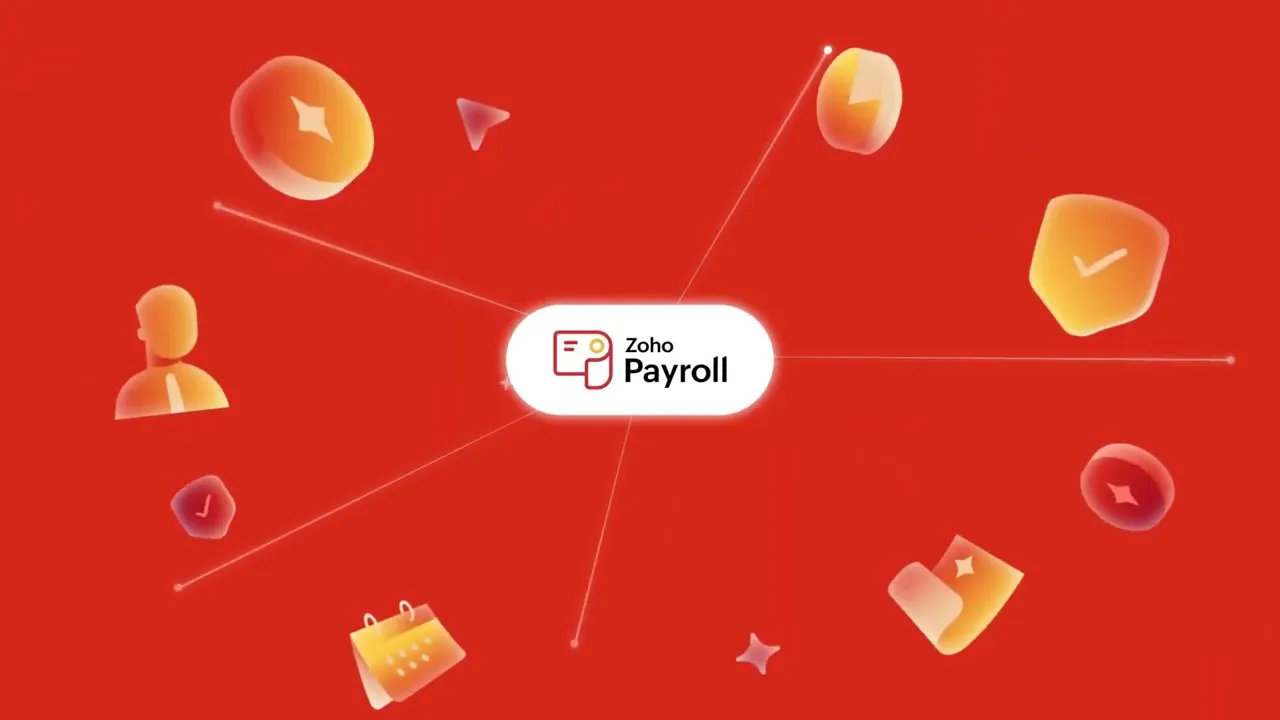 Zoho Payroll kinetic typography ad