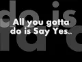 Floetry - Say Yes Lyrics