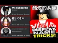 ALL WORKING ROBLOX DISPLAY NAME TRICKS Japanese Chinese Space Invisible 2024