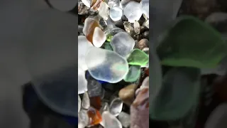Glass Beach in northern California is such a cool place. #glass #￼beachglass #beach #weird #hike