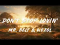 Mr. Belt & Wezol - Don't Stop Lovin' (Lyrics)