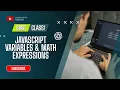 JavaScript Variable Names Math Expressions SMIT MERN Stack Batch 23 JavaScript Course