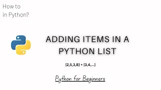 3 1 Ways to Add Elements in a Python List