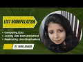 Comparing Lists Concatenation Replication of Lists List Manipulation class 11 12 Computer