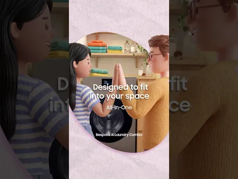 Before & After Bespoke AI Laundry Combo - All-in-One｜Bespoke AI｜Samsung