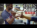 Painkiller Baba Ankle Cracking Foot massage with Smoked Oil therapy - ASMR Smoke oil king