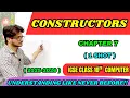 Constructors in Java ICSE Class 10 Computer Chapter 7 Full Explanation Theory