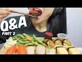 ASMR Q A Part 2 SUSHI EATING SOUNDS SAS-ASMR