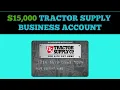 Tractor Supply Business Credit Card - 15 000 Approval No PG