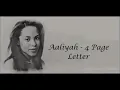 Aaliyah - 4 Page Letter Lyrics HD
