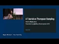 A Tutorial on Thompson Sampling by Lydia Gu PWL NYC
