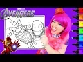 Coloring Iron Man Avengers Marvel Coloring Page Prismacolor Markers KiMMi THE CLOWN