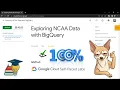Exploring NCAA Data with BigQuery GSP160 Solution