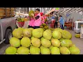Download Lagu het grootste tropische fruit!! gigantisch jackfruitsnijden - Thais straatvoedsel
