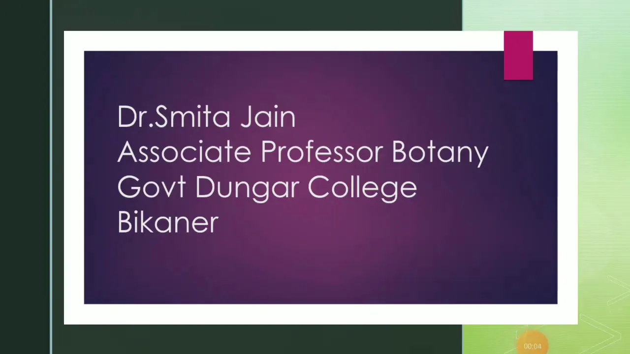 Host- Pathogen Interface(Penetration pt.1)By Dr.Smita Jain associate professor Botany