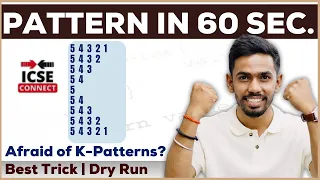 How to solve patterns K-Pattern Patterns in java Patterns Programs Prateik Sharma