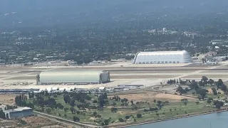 American Airlines Airbus A319 Landing at San Jose (SJC) | Window View