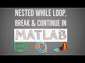 MATLAB Tutorial for Beginners Nested While Loop Break Continue in MATLAB Break Continue